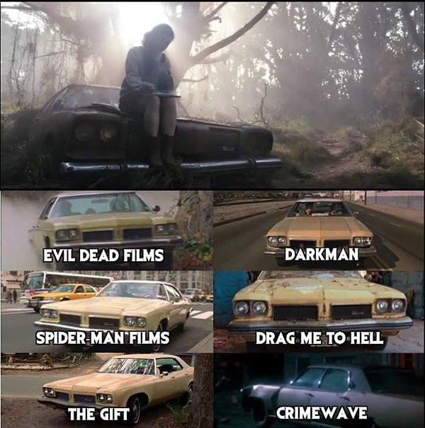 18. Sam Raimi bütün filmlerinde 1973 model Oldsmobile Delta 88 arabayı mutlaka kullanır.