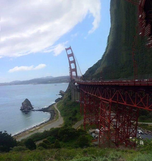 28. Golden Gate bu hallere düşecek köprü müydü?