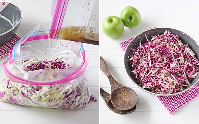 6. Salata yapmanın bile kolayı var.