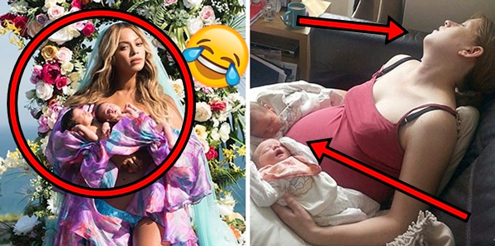 Beyoncé'nin Viral Annelik Fotoğraflarını 'Ellerinden Geldiğince' Canlandıran Komik Anneler