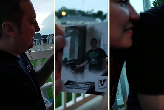 Eşine Uygun Bir Donör Bulunduğunu Beyzbol Kartlarıyla Söyleyen Kadından Muhteşem Sürpriz