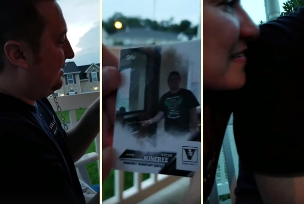 Eşine Uygun Bir Donör Bulunduğunu Beyzbol Kartlarıyla Söyleyen Kadından Muhteşem Sürpriz