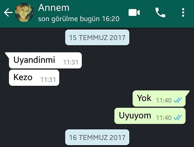 3. Kezo uyandın mı?