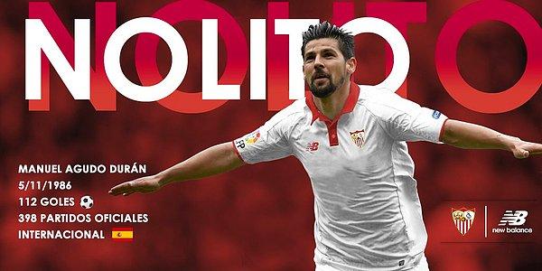 35. Nolito ➡️  Sevilla FC