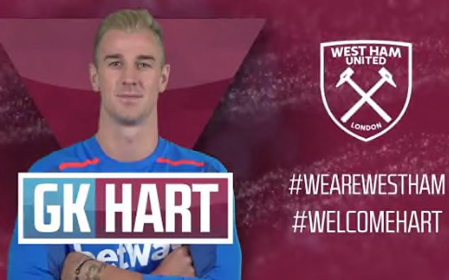 32. Joe Hart ➡️ West Ham United
