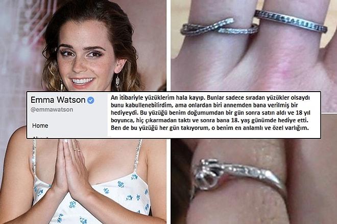 Emma Watson Kaybolan Ana Yadigârı Yüzüğünü Bulmak İçin Hayranlarından Yardım İstiyor!