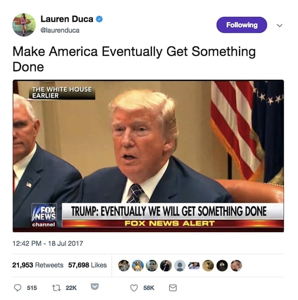 5. Действительно ли Трамп говорит: "В конце концов мы что-нибудь сделаем"?