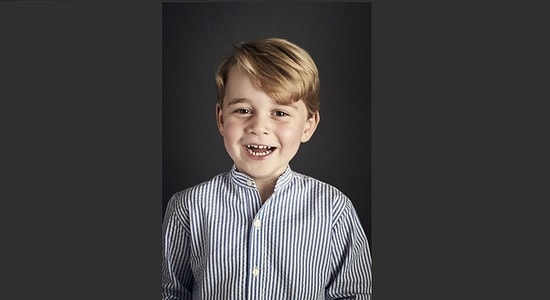 К 4-му дню рождения принца Джорджа был выпущен его официальный портрет
