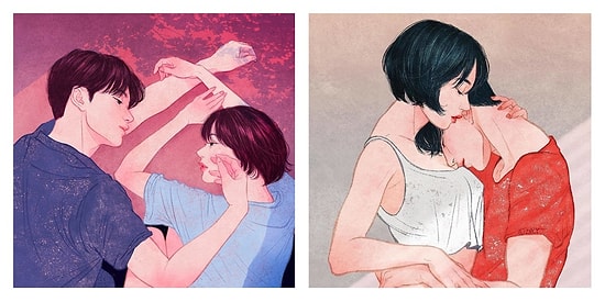 Южнокорейский художник настолько чувственно изобразил любовь, что увидев его работы, вы сами сможете ее почувствовать