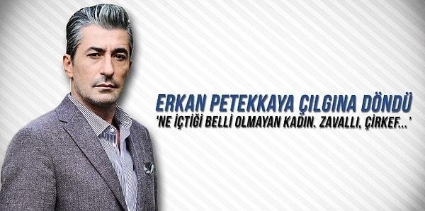 3. Erkan Petekkaya, geçtiğimiz yıl rol arkadaşı Nurgül Yeşilçay'ı taciz ettiği iddialarıyla gündeme geldi.