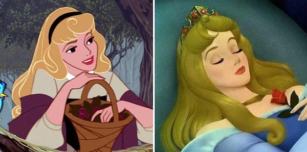 4. Aurora (Uyuyan Güzel), ekranlarda yalnızca 18 dakika görünmesine ve 18 repliği olmasına rağmen resmi bir Disney prensesi.