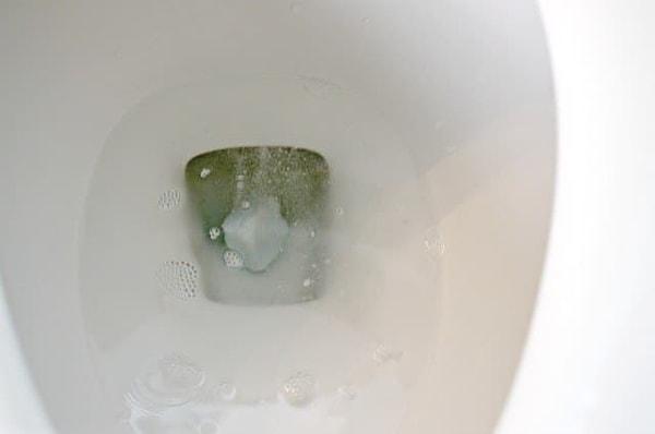 18. Alka Seltzer adlı ilacı klozete atın ve birkaç dakika içerisinde tuvaletin ne kadar da temiz olabildiğini izleyin.