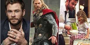 Tüm Dünyanın Hayranlıkla Takip Ettiği Sırma Saçlı Bir Kahraman: Chris Hemsworth! 😍
