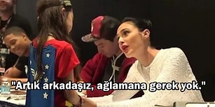 Gal Gadot'un Kendisiyle Tanışınca Heyecandan Ağlamaya Başlayan Kıza Verdiği Sıcacık Tepki