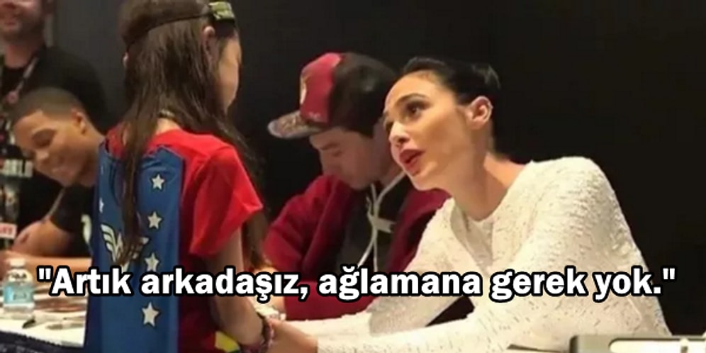 Gal Gadot'un Kendisiyle Tanışınca Heyecandan Ağlamaya Başlayan Kıza Verdiği Sıcacık Tepki