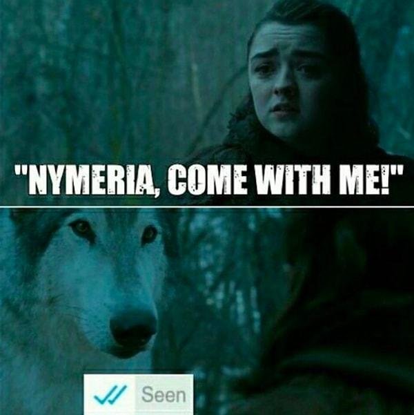 4. Nymeria: Mavi tık :/