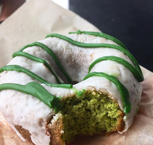 4. Пончик со вкусом матча-латте