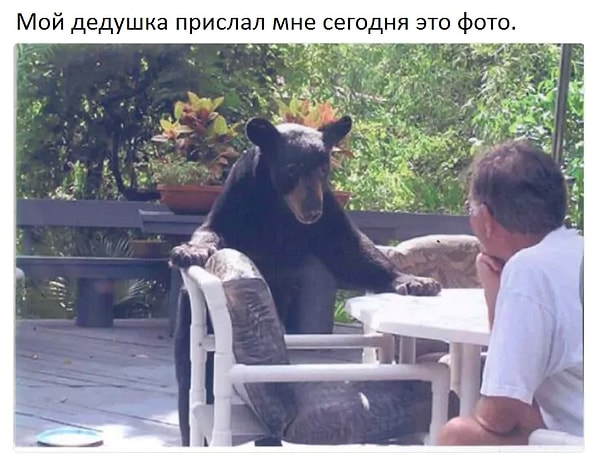 10. Кажется, у этого дедушки стальные... ээээ... нервы