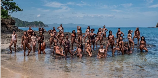 Буйство меланина: Университетский женский клуб чернокожих девушек устроил фотосессию в тропиках