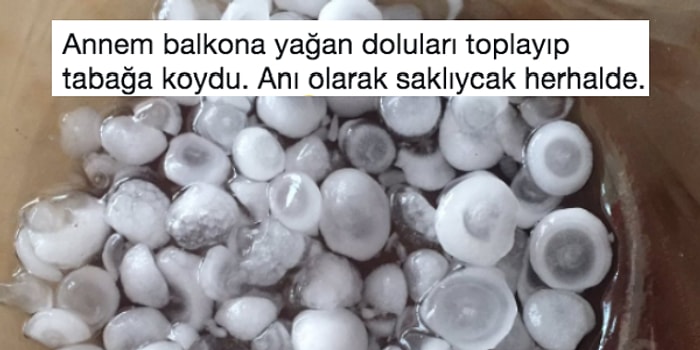 İstanbul'daki Dolu Yağışına Tepkisiz Kalamamış 17 Kişi