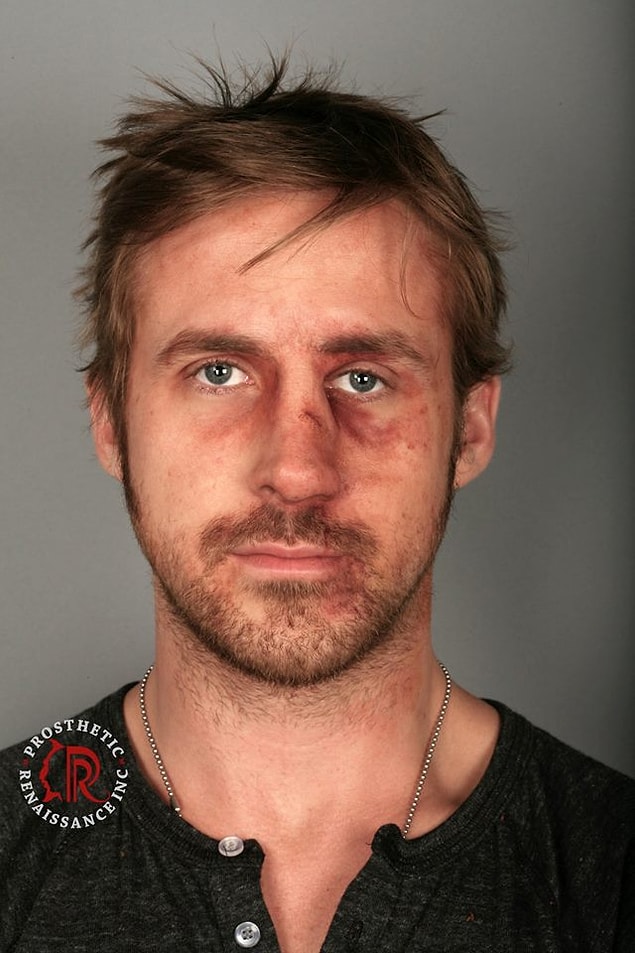 15. Ryan Gosling'in "Bule Valentine" makyajı