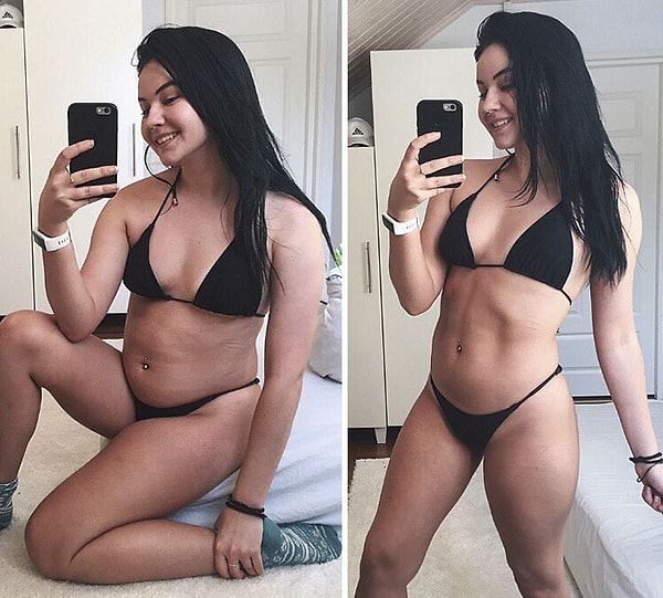 4. "Ни у кого не может быть кубиков и плоского животика 24/7, тем более этого не может быть, когда вы сидите"