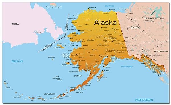 2. Rusların jeopolitik açıdan korkunç bir öneme sahip Alaska’yı yalnızca 7 milyon dolar karşılığında ABD’ye satması.