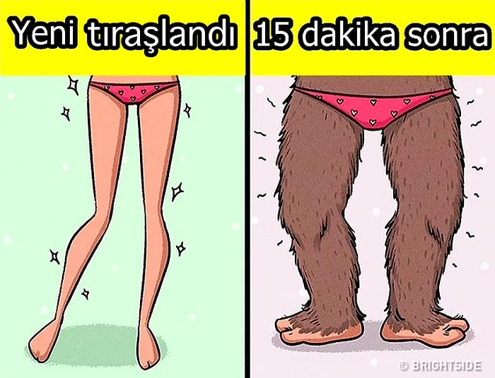 Kadınların Yaz Mevsiminde Yaşadığı Birbirinden Zorlu Durumları Gösteren 13 Gerçekçi Karikatür