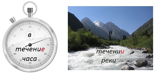 16. В течение и в течении