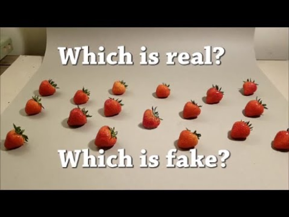 Мини видео тест: Сможете ли вы сразу определить, что нарисовано, а что настоящее?