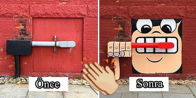 Gri Şehirlere Hayır! New York Sokaklarına Canlılık Katan Komik ve Yaratıcı 28 Sokak Sanatı