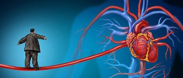 9. Kalp krizi, kalp yetmezliği gibi kalp rahatsızlıklarına yakalanma riskiniz artıyor.