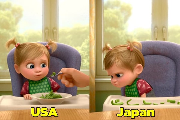 17. И, наконец, художникам "Головоломки" пришлось изменить 28 кадров. специфичных для США, чтобы мультик можно было показать по всему миру.