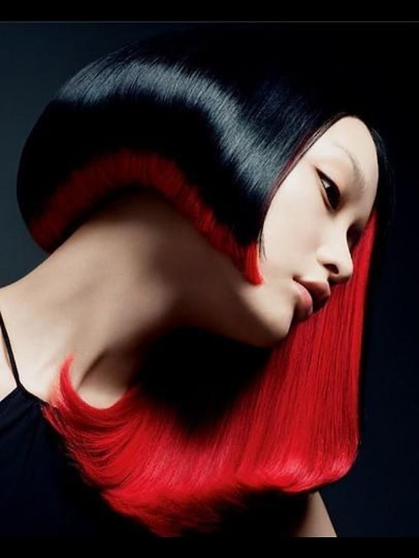 6. Необычное окрашивание на ассиметричный боб