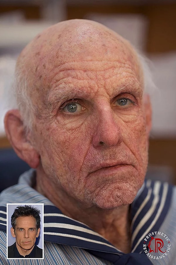 1. Грим для Бена Стиллера из фильма "Невероятная жизнь Уолтера Митти"