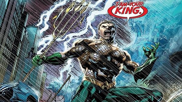4. Aquaman Atlantis'de yaşamaktadır ve Atlantis'in kralıdır. Aslen sarışındır ve adı Arthur Curry'dir. Justice League'in kurucu üyelerindendir.