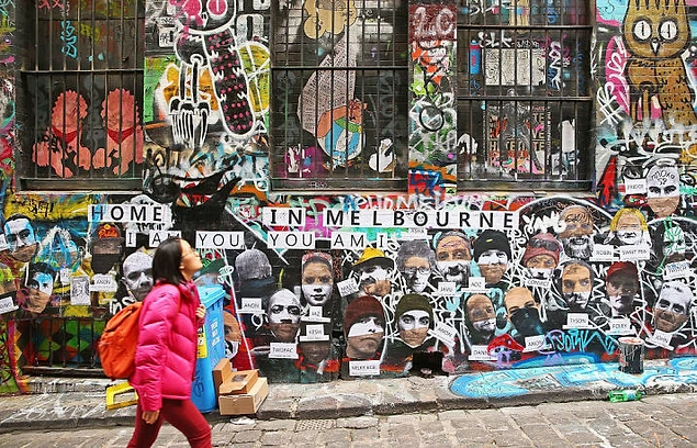 Melbourne sanat dolu sokakları