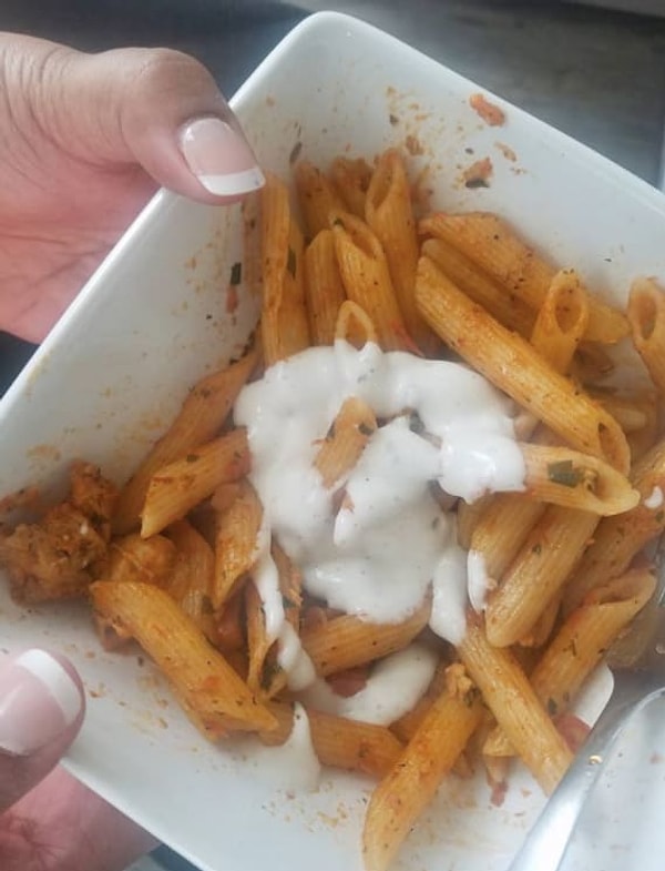 9. Паста со сметаной, вот это по-нашему!