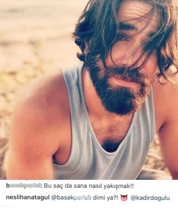 8. Seven kıskanır! Neslihan Atagül'ün, bir Instagram kullanıcısına verdiği bu cevap herkesi güldürdü.