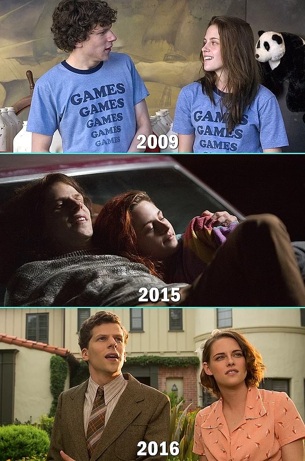 4. Джесси Айзенберг и Кристен Стюарт