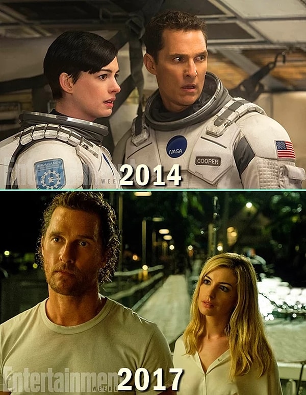 21. Мэттью Макконехи и Энн Хэтэуэй