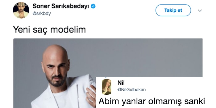 Soner Sarıkabadayı'nın Yeni Saç Modeli Mizahına Yaptıkları Şakalarla Karşılık Vermiş 13 Kişi