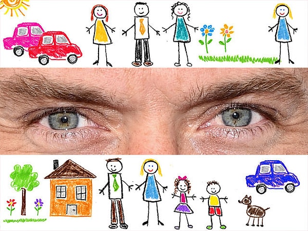 7. Это голубоглазый мужчина, конечно же...