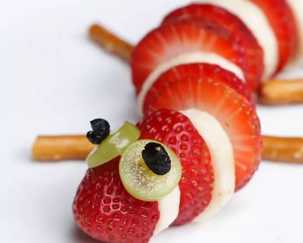 9. А это милашные животные из фруктов