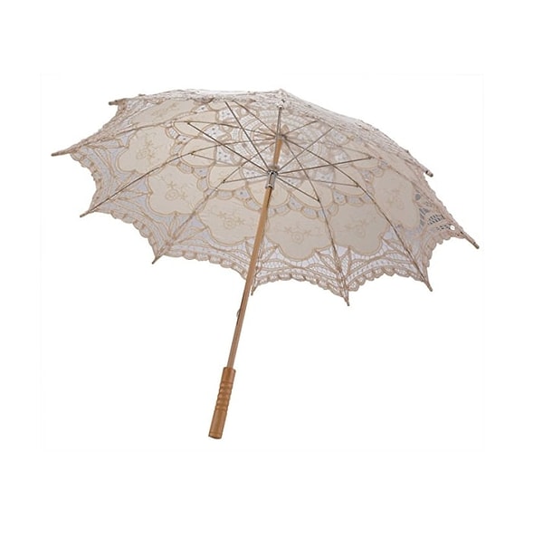 12. А этот зонтик идеально подойдёт для свадебного торжества и прогулок в парке:
