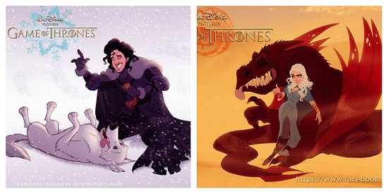 Художники показали, как выглядели бы персонажи сериала "Игра Престолов" если бы его снял Дисней