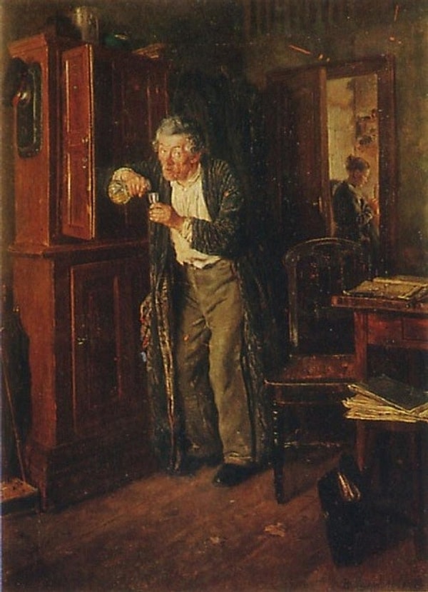 8. Владимир Маковский. Тихонько от жены. 1872