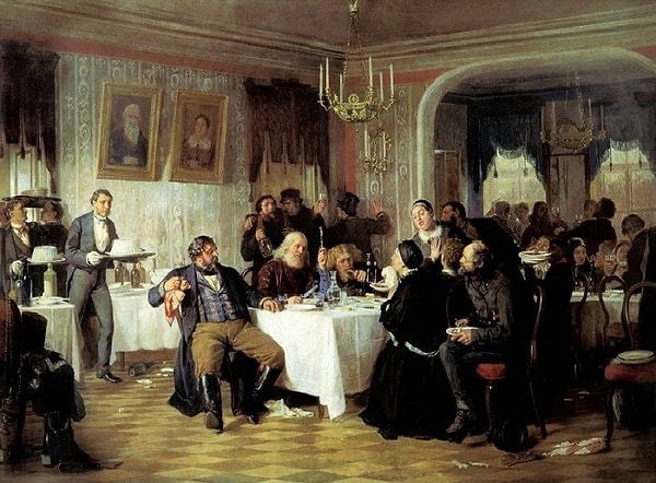 10. Фирс Журавлев. Купеческие поминки. 1876