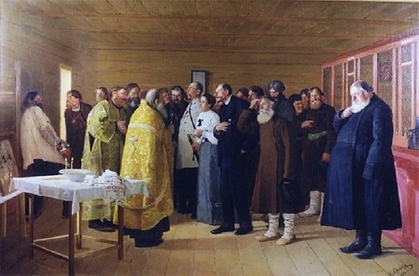 13. Николай Орлов. Освящение водочного магазина. 1904