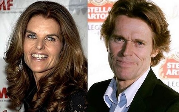 13. Мария Шрайвер и Уиллем Дефо